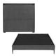 thumbnail image 1 of Base Cama Slim Individual + Cabecera Wing Trinity Dark Grey, 1 of 8
