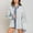 Blue, variant on Lilgiuy Ladies Casual Fashion Lapel Sequined Tassel Washed Jacket Denim Jacket for Party Bar Club