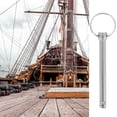 thumbnail image 2 of Miangastore 4pcs Quick Release Pin Carbon Steel Steel Ball Hitch Pin with Pulls Rings, 2 of 8