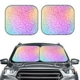thumbnail image 6 of Lsque Colorful Glitters 2 PCS Windshield Sun Shade | CarFoldable Window Covers | Car Accessories Reflect UV for Universal Cars SUV Truck | Large, 6 of 7