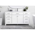 thumbnail image 4 of Elegant Lighting Vf23360 Lewis 60" Free Standing Single Basin Vanity Set - White, 4 of 6