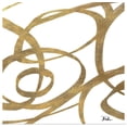thumbnail image 1 of Great BIG Canvas | "Golden Swirls Square I" Art Print - 20x20, 1 of 4