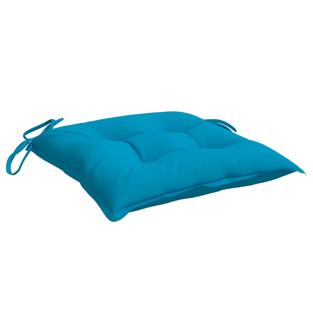 vidaXL Chair Cushion Set of 4 Light Blue Oxford Fabric (100% Polyester)