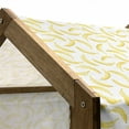 thumbnail image 4 of Yellow and White Pet House, Cartoon Style Bananas Pattern Exotic Fresh Ripe Fruit Healthy Tropical, Outdoor & Indoor Portable Dog Kennel with Pillow and Cover, 5 Sizes, Yellow White, by Ambesonne, 4 of 4