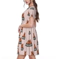 thumbnail image 2 of Kdxio Robe T-Shirt Décontractée pour Femmes Imprimé Berger Allemand Manches Courtes d'Été avec Poches, 2 of 6