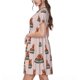 thumbnail image 2 of Easygdp German Shepherd Dog para Vestido Transpirable de Mujer, Vestido Suelto de Manga Corta con Pliegues y Bolsillos para el Verano, 2 of 6