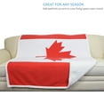 thumbnail image 4 of Sherpa Blanket, National Flag Print Patriotic Plush Super Soft Warm Reversible Polar Fleece Throws by Catalonia 60"x50", 4 of 7