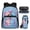 Light Blue Pink Cute Axolotl Print, variant on Bulopur Cherry Blossom Print Kids Backpack Set 4 Pcs Axolotl Waterproof Kids School Bag with Pencil Case and Water Bottle Cover for Little Girls