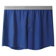 thumbnail image 4 of khonts,Men's Boxers Briefs Comfortable Soft Underpants Breathable Boxers Shorts Button Underwear Blue XXXL, 4 of 4