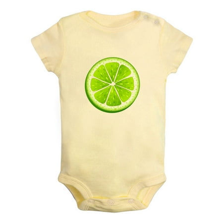 

Fruit Lime Image Print Rompers For Babies Newborn Baby Unisex Bodysuits Infant Jumpsuits Toddler 0-24 Months Kids One-Piece Oufits (Yellow 6-12 Months)