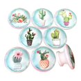 thumbnail image 4 of Twisted R Design Cabinet Knobs, Knobs for Kitchen Cabinets and Drawers, Matching Cabinet Knobs and Pulls, 1.5" Round Dresser Drawer Knobs (Set of 8 Flowering Cactus Wood Knobs), 4 of 4
