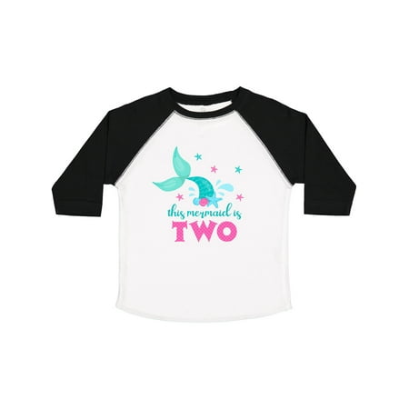 

Inktastic Mermaid Tail 2nd Birthday Gift Toddler Toddler Girl T-Shirt