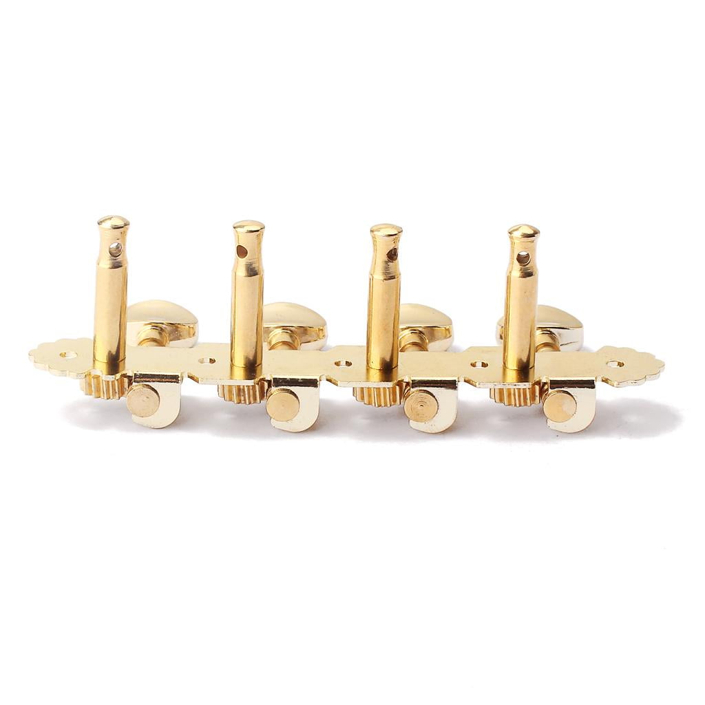 LeeQinersw Durable Golden 8 Strings Mandolin Tuning Keys Tuners With Tailpiece Set DIY Musical Instrument Accessory