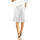 thumbnail image 3 of WILLBEST Pantalones Casuales para Mujer, Anchos, Largos, con Cordón, Cintura Elástica, Pantalones Casuales de Pierna Lisa para Mayor Comodidad y Estilo. Extra Grande, 3 of 5