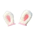thumbnail image 3 of 2 piezas de accesorios de diseño creativo multiusos, orejas de peluche fáciles de instalar Orejas de conejo blanco, 3 of 9