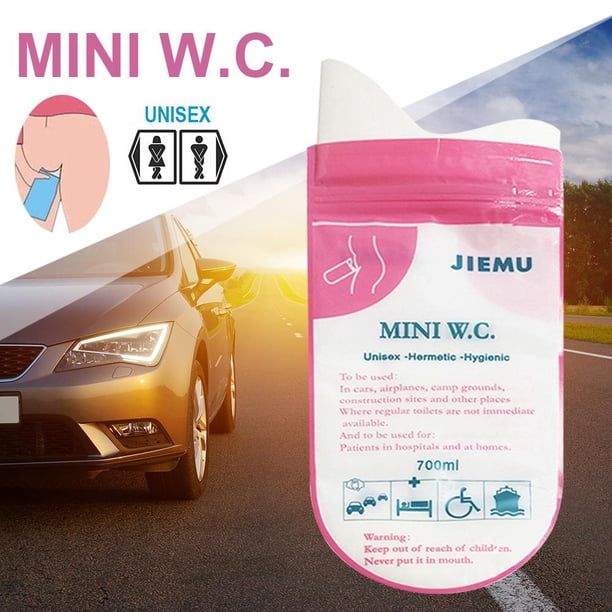 4 Uds 700ml bolsa de orina de emergencia para coche portátil bolsas de vómito Mini urinario Unisex