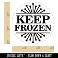 thumbnail image 2 of Keep Frozen Freezer Food Storage Self-Inking Rubber Stamp Ink Stamper - Black Ink - Small 3/4 Inch, 2 of 7