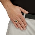 thumbnail image 3 of Men's Reconstituted Onyx with Diamond Accents 14k Gold over Sterling Silver Classic Ring, 3 of 3