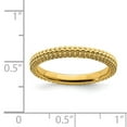 thumbnail image 5 of 925 Sterling Silver Stackable Expressions Gold-plated Domed Ring Size: 10; for Adults and Teens; for Women and Men, 5 of 5