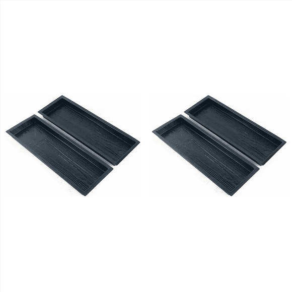 Concrete Molds, Wooden Boards Shape Concrete Mould, DIY Plastic Molded Paving Mold, Garden Stepping Stone Mold , 4 Pack