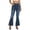Blue, variant on Jeans for Women Goth Rhinestone Embroidered Flare Jeans High Waist Denim Pants (Blue S)