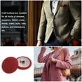thumbnail image 5 of Uxcell 20pcs 28L Fabric Cloth Covered Button 18mm Metal Shank Round Sewing Buttons for Suits Dress Blouses, Red, 5 of 5