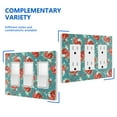 thumbnail image 6 of 3-Gang Screwless Pioneer Floral Decorative Wall Plates,Size 3-Gang 6.5"W x 4.7"H,Unbreakable Thermoplastic Faceplate Cover for Kitchen Living Room Bedroom Decorator Receptacle Outlet Switch, 6 of 7