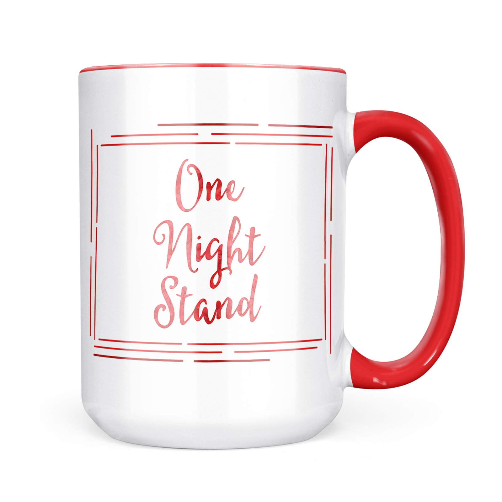 Christmas Cookie Tin One Night Stand Valentine's Day Red Watercolor Mug