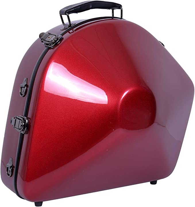 Crossrock Strong Fiberglass French Horn Hard Case ,Bell Detachable