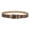 Umber, variant on Women's Faux Leather Belt Buckle Medium Casual D Ring Metal Groove Belt Adjustable Belts Vintage Black X-Small-Large