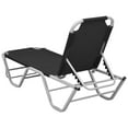 thumbnail image 4 of vidaXL Patio Lounge Chair Outdoor Sunbed Sunlounger Aluminum and Textilene, 4 of 7
