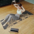 thumbnail image 6 of RAD Sportz Sweat Absorbent Grippy Suede Hot Yoga Mat with Strap, Black, 6 of 6