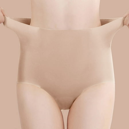 uublik High Cut Panties for Women Soft Underwear Super Stretchy Briefs Full Coverage Panties Lace Underwear Beige