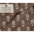 thumbnail image 2 of Soimoi 100% Cotton Canvas Fabric - Block Pattern, Brown | 56" Wide | Sold by The Yard | Medium Weight Upholstery Fabric for Home Dcor, Bags & DIY Projects, 2 of 7
