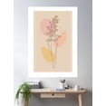 thumbnail image 2 of Flower Boho Abstract Lineart Poster Wall Art, Modern Wall Decor For Living Room Bedroom, 12x18 UNFRAMED, 2 of 3