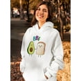 thumbnail image 2 of Toast And Avocado Bbf Hoodie Women -SPIdeals Designs, Female 4X-Large, 2 of 4