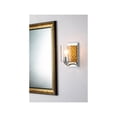 thumbnail image 3 of Lucas McKearn Arcadia 1-light Metal Bath Vanity Light in Polished Chrome/Gold, 3 of 3