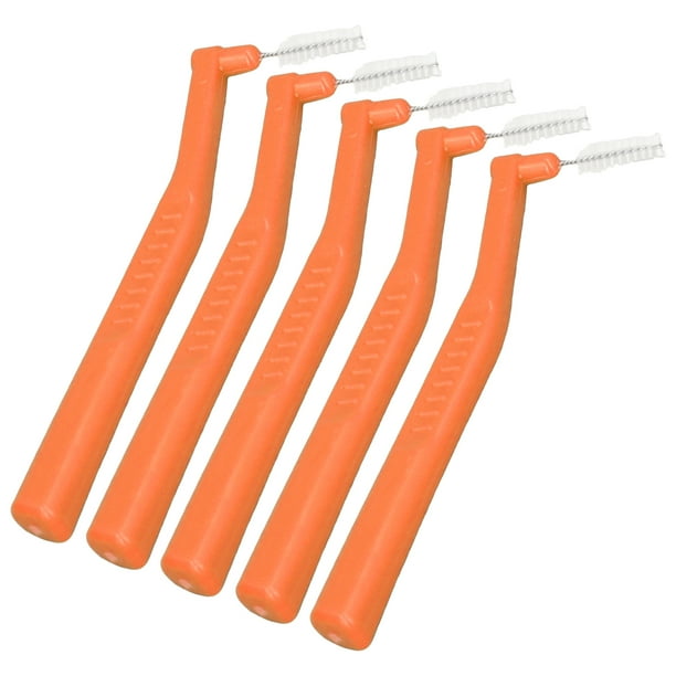 Cepillo Interdental, Fácil Uso Hilo Cabeza 5 PCS Portátil En Forma de L Cepillos Interdinientes Diseño de Alambre Plano Interdental Cepillo de Dientes para Limpieza de