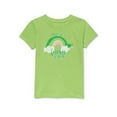 thumbnail image 3 of Wonder Nation Girls Saint Patrick's Day Graphic Tee, Leggings and Skirt Outfit Set, 4-Piece, Sizes 4-18, 3 of 5