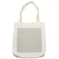 thumbnail image 1 of Abstract Tote Bag, Ornamental and Classic Scene of Repeating Round Squares Connected, Cloth Linen Reusable Bag for Shopping Books Beach and More, 16.5" X 14", Cream, by Ambesonne, 1 of 2