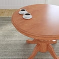 thumbnail image 3 of Homestyles Conway Traditional Wood Round Dining Table in Brown, 3 of 4