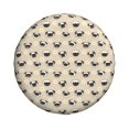 thumbnail image 3 of Spare Tire Cover, Pug Dog Face Wheel Cover Tire Covers for Trailers Car Truck Camper Universal Tire Covering Fits Diameter 16 inch, 3 of 7