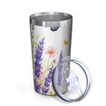 thumbnail image 2 of Butterfly and Flower 10oz Tumblers Stainless Steel Tumbler with Lid and Straw,Vacuum Insulated Double Wall Travel Tumbler Cups with Cleaning Brush for Coffee, Tea, 2 of 4