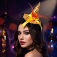 thumbnail image 6 of Halloween Decorations Witch Hat Headbands Party Cosplay Witch Costume Costume Accessory for Women 1 PC Multicolor One Size, 6 of 7