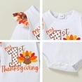 thumbnail image 5 of Younger Tree Thanksgiving Baby Girl Outfit My 1st Thanksgiving Romper Turkey Flared Pants+Headband 3Pcs Clothes Set for 3-6 Months, 5 of 8