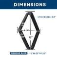 thumbnail image 3 of Soporte para billar GSE Games & Sports Expert Black Diamond 30 x 21 x 3 cm, 3 of 7