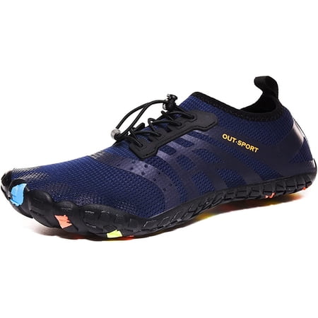 Mens Water Shoes, Barefoot Shoes Quick Dry Aqua Swim Shoes, Slip-on Soft Sports Outdoor Shoes for Pool Beach Surf Walking Water Park Yoga