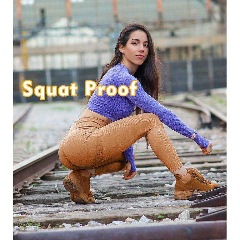 A AGROSTE Scrunch Butt Lifting Seamless Leggings Booty High Waisted Workout  Yoga Pants Anti-Cellulite Scrunch Pants Black-XL 