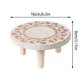 thumbnail image 3 of Flower Pot Stand Stands Rack Indoor Tiered Planters For Outdoor Small Tall Wooden Beige 16x8cm, 3 of 7