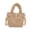 Beige, variant on Personalized Hand Embroidered Name Backpack Hand Corduroy Bucket Bag for Women Travel Office 10.04x7.87x3.94in
